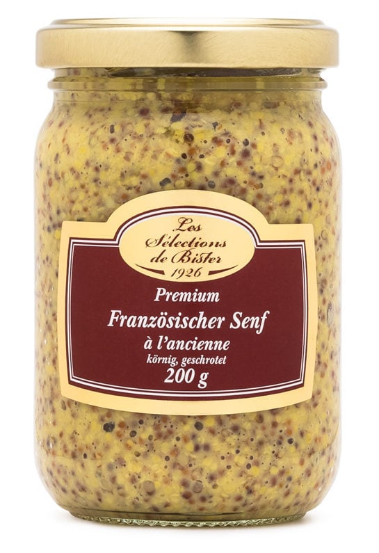 Dijon hořčice hrubozrnná sklo