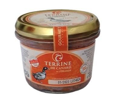 Kachní terina s pomerančem 180g Kachní terina s pomerančem