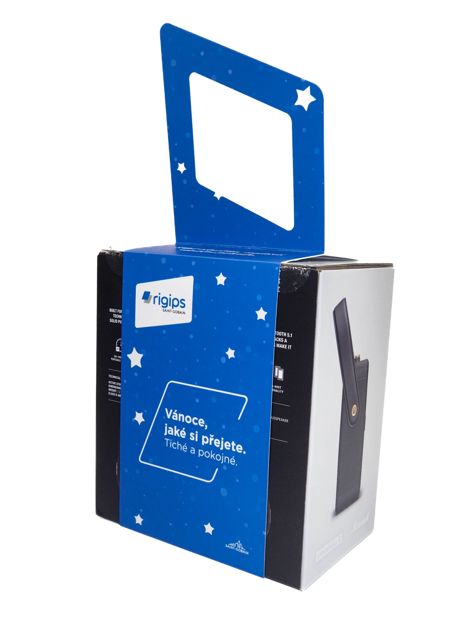 Dárková krabička Marshall byla vyrobena jako originální dárkové balení na kvalitní reproduktor.