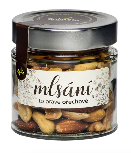 Mlsání – mix oříšky ve skle pražené solené Mlsání - mix oříšky ve skle pražené solené