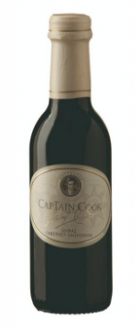 Captain Cook Shiraz Cabernet Sauvignon je suché červené víno, ovocné a čerstvé. Obsah 250ml.