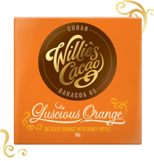 Willies čokoláda 65% s pomerančem a medem