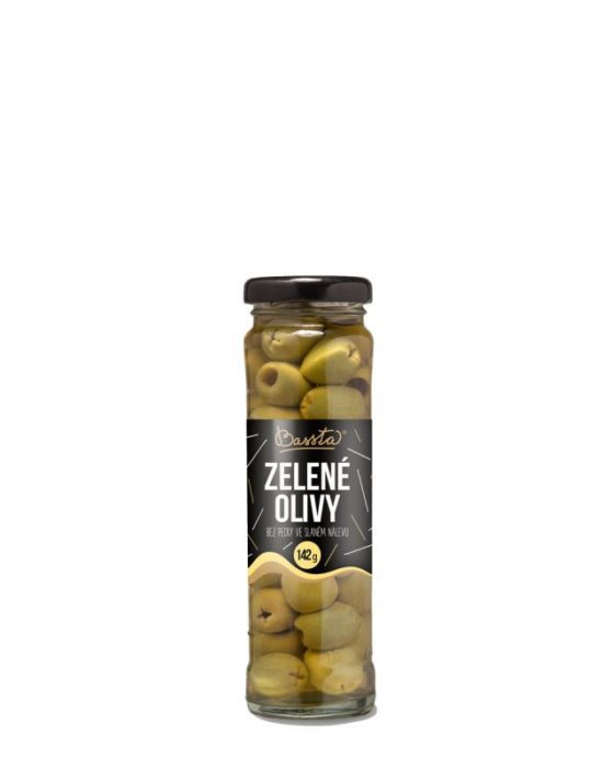 Zelené olivy bez pecek Zelené olivy bez pecek